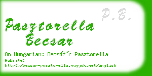 pasztorella becsar business card
